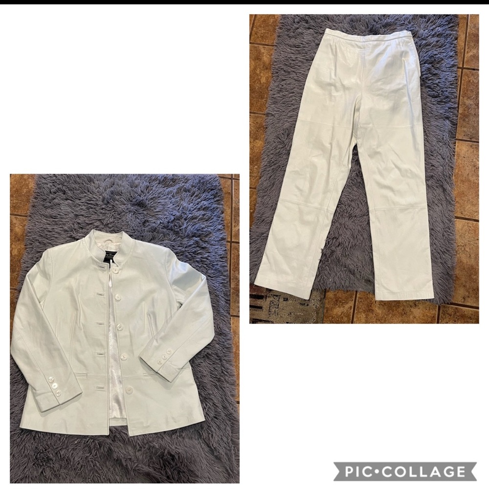 Terry Lewis white leather suit